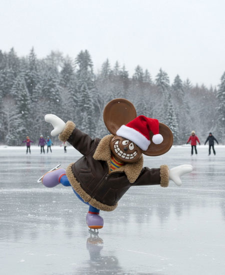 Dormouse skating on thin ice image